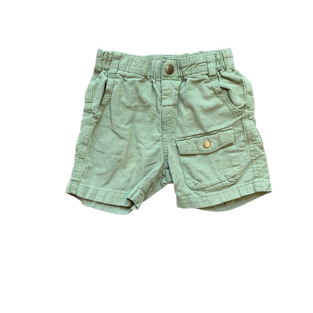 Zara Pale Green Cargo Shorts